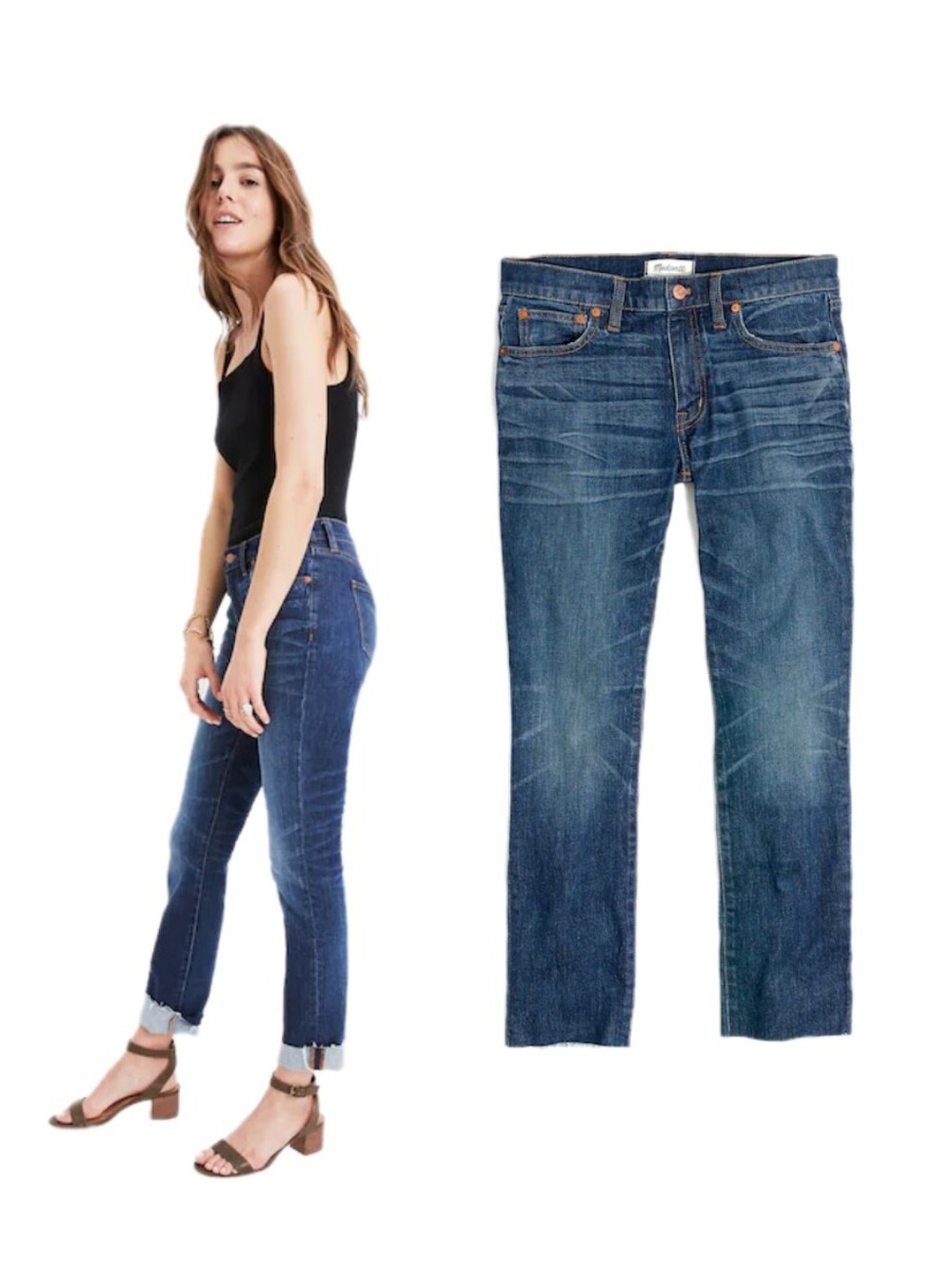 Madewell The Slim Boyjean Raw Hem Jeans Size 28